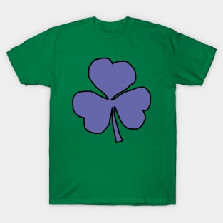 Very Peri Periwinkle Blue Shamrock St Patricks Day T-Shirt